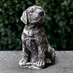 Outdoor Labrador Figurine Concrete Dog Statue Stone Pet Sculpture Cement Animal Ornament Memorial Decoration Lover Gift Yard Art - thumbnail 2