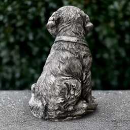 Outdoor Labrador Figurine Concrete Dog Statue Stone Pet Sculpture Cement Animal Ornament Memorial Decoration Lover Gift Yard Art - thumbnail 3