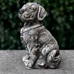 Outdoor Labrador Figurine Concrete Dog Statue Stone Pet Sculpture Cement Animal Ornament Memorial Decoration Lover Gift Yard Art - thumbnail 1