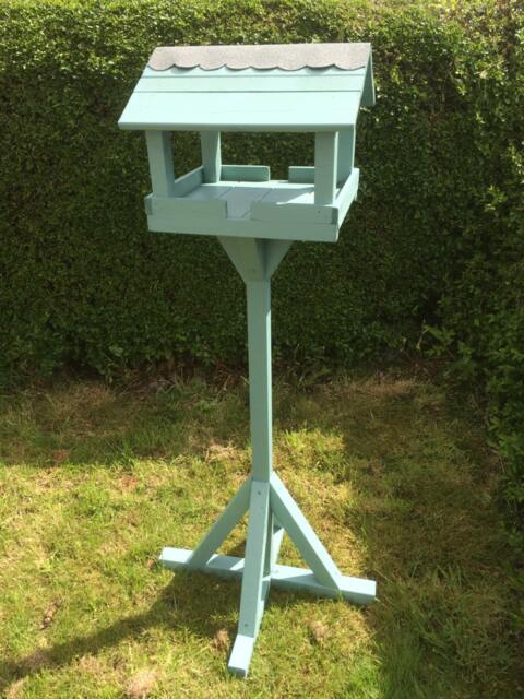 Garden Bird Feeder Table - Hand Made in Seagrass Colour - image 1