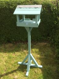 Garden Bird Feeder Table - Hand Made in Seagrass Colour - thumbnail 1