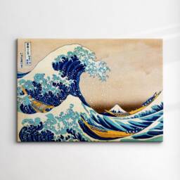 The Great Wave Off Kanagawa 1831 Abstract Woodblock Painting Wall Art, Framed Canvas Poster Print, Home Kitchen Office Room Decor, Gifts - thumbnail 3