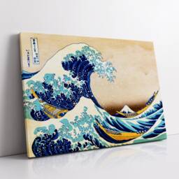 The Great Wave Off Kanagawa 1831 Abstract Woodblock Painting Wall Art, Framed Canvas Poster Print, Home Kitchen Office Room Decor, Gifts - thumbnail 2