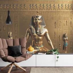 Egyptian Pharaohs Monument Wallpaper Mural, Peel & Stick Wall Decal - thumbnail 2