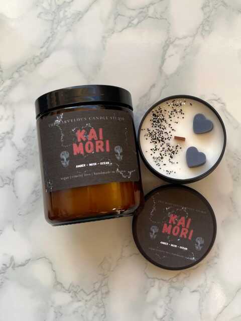 Kai Mori Candle - Devils Night Dark Romance Bookish Gift Hideaway Penelope Douglas Fanart Morally Grey Book Boyfriend - image 1