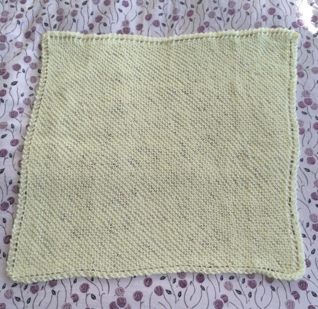 Yellow Knitted Baby Blanket - image 1