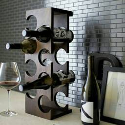 Wooden Tabletop Wine Rack Wine Rack, Wood Rack, Holder, Rustic Lover Gift - thumbnail 4