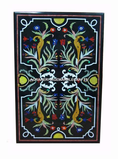 "Marble Top Dining Inlay Table 48""x30" - image 1