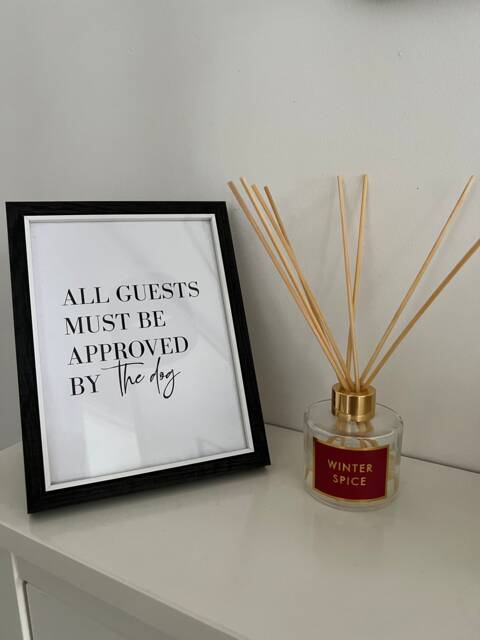 All Guests Must Be Approved By The Dog Or Dogs Animal Wall Decor Simple Print - image 1