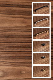 "Sideboard, Tv Cabinet, Stand Walnut Veneer 3 Doors ""Primula" - thumbnail 4