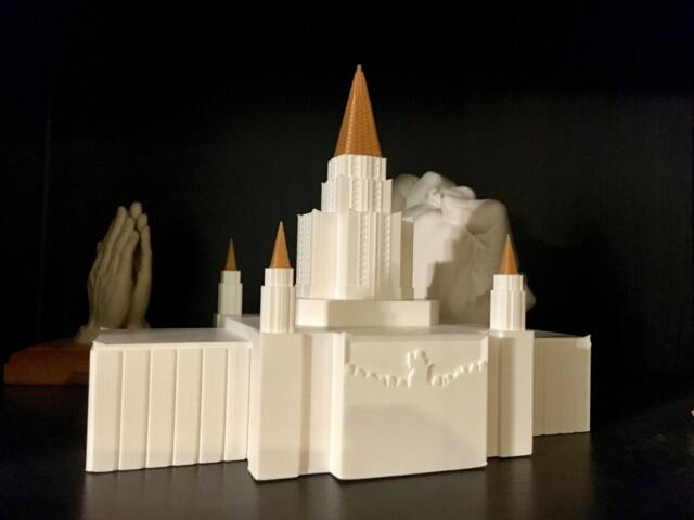 Oakland, Ca Temple Statue, Dual-Color - Made To Order - image 1