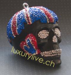 Union Jack Encrusted Skull - thumbnail 1