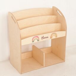 Plywood Montessori Bookshelf, Toddler Book Display Shelf - thumbnail 2