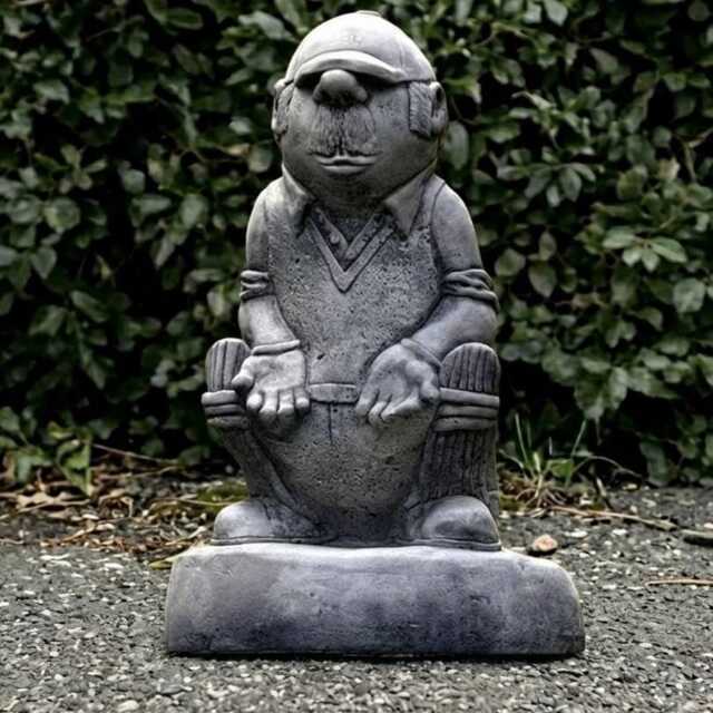 Sitting Farmer Statue Concrete Man Sculpture Cement Person Decoration Garden Grandpa Ornament Handmade Farmer Lover Gift Yard Art - image 1