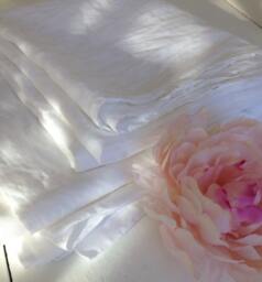 Flat Linen Sheet, Natural Linen Flat Sheet Queen, King, Twin, Double Sheets By Linenbee, White Sheets, Natural