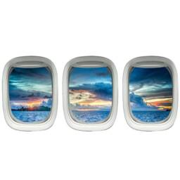Aircraft Windows - Aviation Wall Decor, Plane Window Clings, Airplane Decal Vwaq-Ppw23 - thumbnail 2