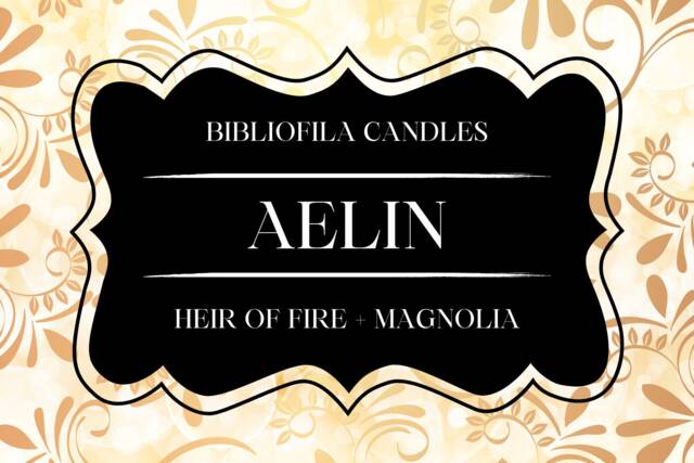 Aelin - Fantasy Scented Candle Bookish Home Decor Handmade Gift For Book Lovers