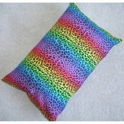 10x16 Tempur Travel Pillow Cover Rainbow Leopard Spots With Zip 40x26cm Casper Nap Cushion Bolster Oblong Case Sham Pillowcase 16x10 - thumbnail 2