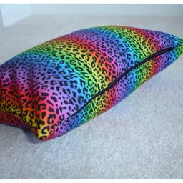 10x16 Tempur Travel Pillow Cover Rainbow Leopard Spots With Zip 40x26cm Casper Nap Cushion Bolster Oblong Case Sham Pillowcase 16x10 - thumbnail 3