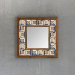 Mosaic Mirror For Wall, Wall Decoration, Art, Marble Tile, New Home Gift, First Housewarming Natural - thumbnail 3