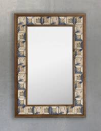 Mosaic Mirror For Wall, Wall Decoration, Art, Marble Tile, New Home Gift, First Housewarming Natural