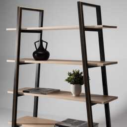 Bookcase in Solid Ash Wood With 5 Shelves, Made Italy - thumbnail 3
