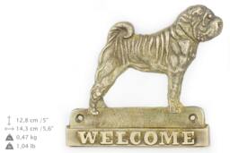 Shar Pei, Dog Welcome, Hanging Decoration, Limited Edition, Artdog - thumbnail 1
