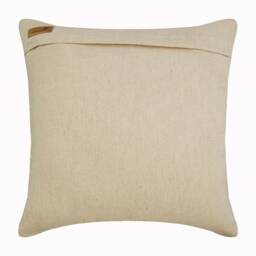 "Cotton Linen Beige Toss Pillow Cover 16""x16" - thumbnail 4