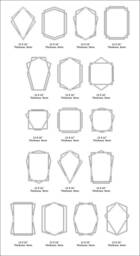 17 Geometric Frame, Set # 12 Photo Vintage Frames, Wall Hanging, Cnc, Laser, Plasma, Cricut Cdr, Svg, Dxf, Eps, Jpg - thumbnail 3