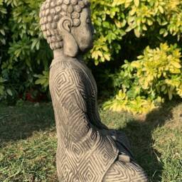 stone Garden Large Maze Robe Buddha Natural Gift Concrete Ornament - thumbnail 2