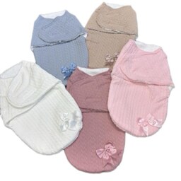 Personalized Baby Swaddle Blanket Embroidered Newborn Wrap - thumbnail 3