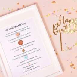 Personalised 1st Birthday Poem Print, Keepsake Gift, Nursery Wall Art, Girls, Boys First - thumbnail 3