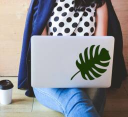 Tropical Monstera Leaf Vinyl Decal Sticker Plant Lady Gift Decals For Glass, Window, Tumbler, Car, Wall, Door, Mirror Office Home Wall Art