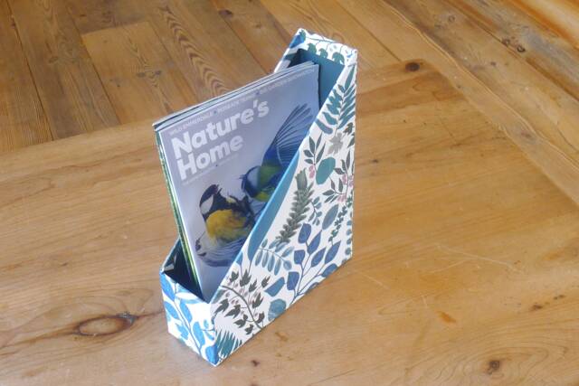 Magazine Holder in Eden Springtime Design - Handmade The UK Office Collection - image 1