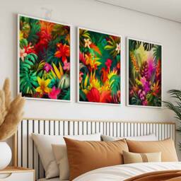 Tropical Jungle Set Of 3 Posters, Henri Rousseau Floral Wall Print, Art, Decor, Animal Gift, A1/A2/A3/A4 - thumbnail 2
