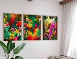 Tropical Jungle Set Of 3 Posters, Henri Rousseau Floral Wall Print, Art, Decor, Animal Gift, A1/A2/A3/A4 - thumbnail 1