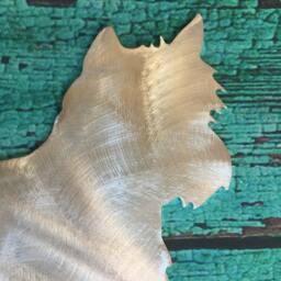 Yorkshire Terrier, Adorable Dog Christmas Tree Topper, With Star, Yorkie, Holiday Decoration, Aluminum, Wall Hanging Or Yard Stake, Metal - thumbnail 2