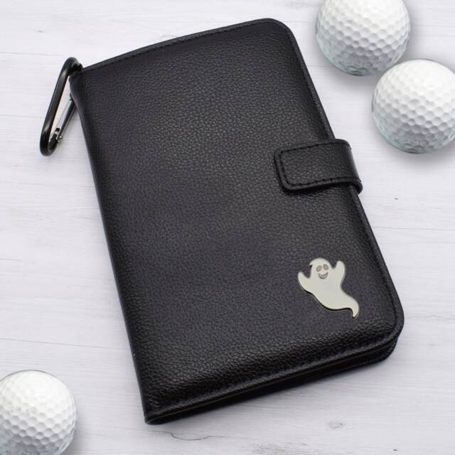 Ghost Design - Personalised Leatherette Golf Organiser Complete With Divot Repairer, Marker, Tees, Scorecard & Pencils - image 1
