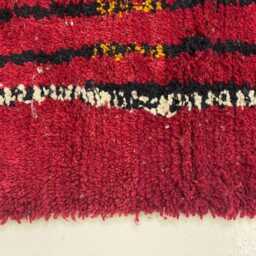 Handmade Moroccan Wool Runner Rug Abstract Berber Hallway Rug - thumbnail 4