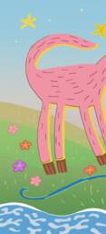 Claire Fontaine Collection Scenic 2. Delightful French Nursery Tale Wall Art, Bright Dreamy Radiant Kids Mural, Joyful Colorful Inspiring - thumbnail 3