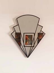 Art Deco Fan Mirror, Wall Mirror - thumbnail 1