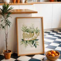 Dental Wall Art Print - Botanical Jaw Illustration Modern Dentist Office D??cor Anatomy Medical - thumbnail 3