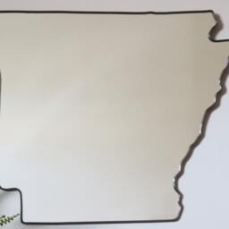Arkansas State Mirror Wall Shape Outline Art Modern Ar Little Rock Razorback - thumbnail 3