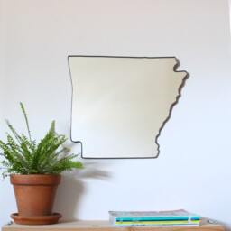 Arkansas State Mirror Wall Shape Outline Art Modern Ar Little Rock Razorback - thumbnail 4