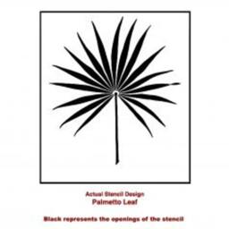 Palmetto Leaf Wall Art Stencil - Wall Stencils Instead Of Decals Easy To Use Stencils For A Quick Room Update Walls - thumbnail 4
