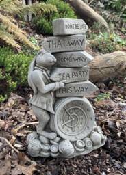 March Hare - Alice in Wonderland Stone Garden Ornament - thumbnail 1