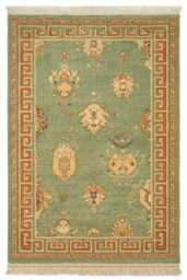 Hand Knotted Wool Oushak Style Rug, Sage Green Grey Area Living Room Decor - thumbnail 1