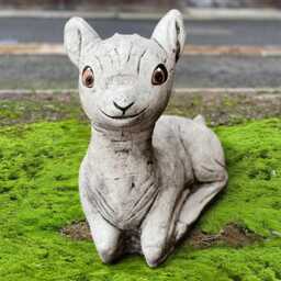 Concrete Deer Decoration Garden Statue Cement Woodland Animal Figurine Outdoor Wildlife Ornament Large Yard Sculpture Yard Art - thumbnail 3