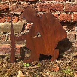 Metal Kneeling Soldier Garden Ornament - Lest We Forget Remembrance Day Gift - thumbnail 3