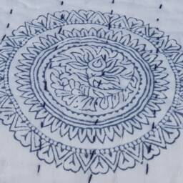 Handmade Kantha Qukantha Bedspread, Indian Throw, Cotton Quilts, 100% Cotton, Handblock Quilt, Gudari - thumbnail 2